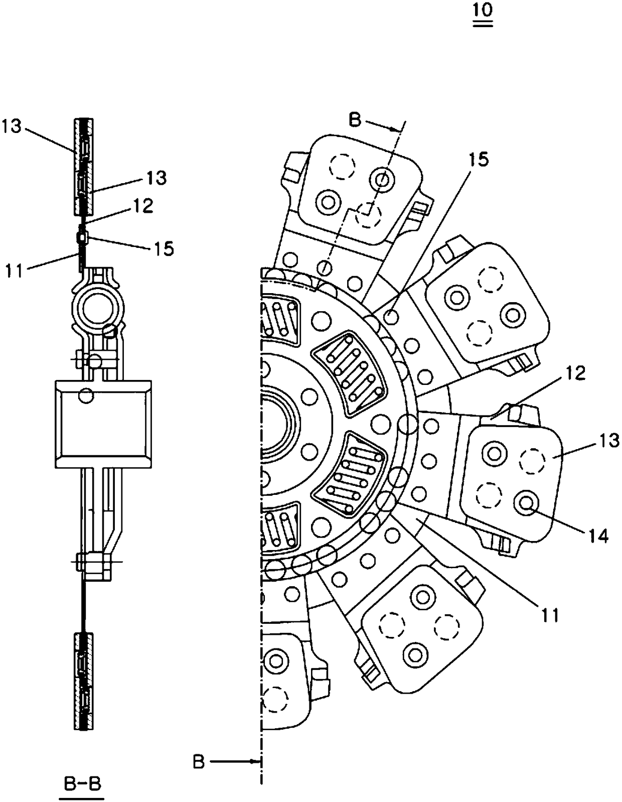 Separable disc plate with function of cushioning