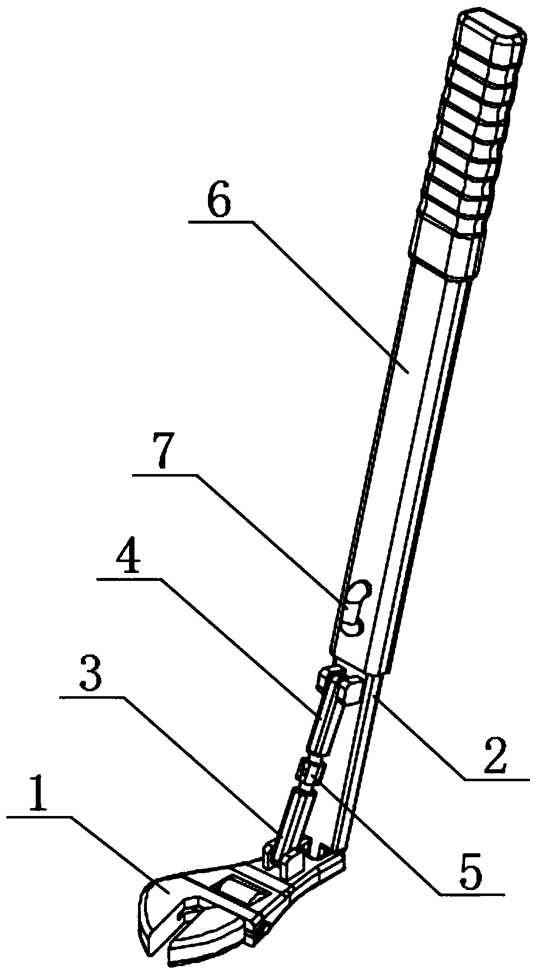 Modular large-torque wrench adjustable in turning angle