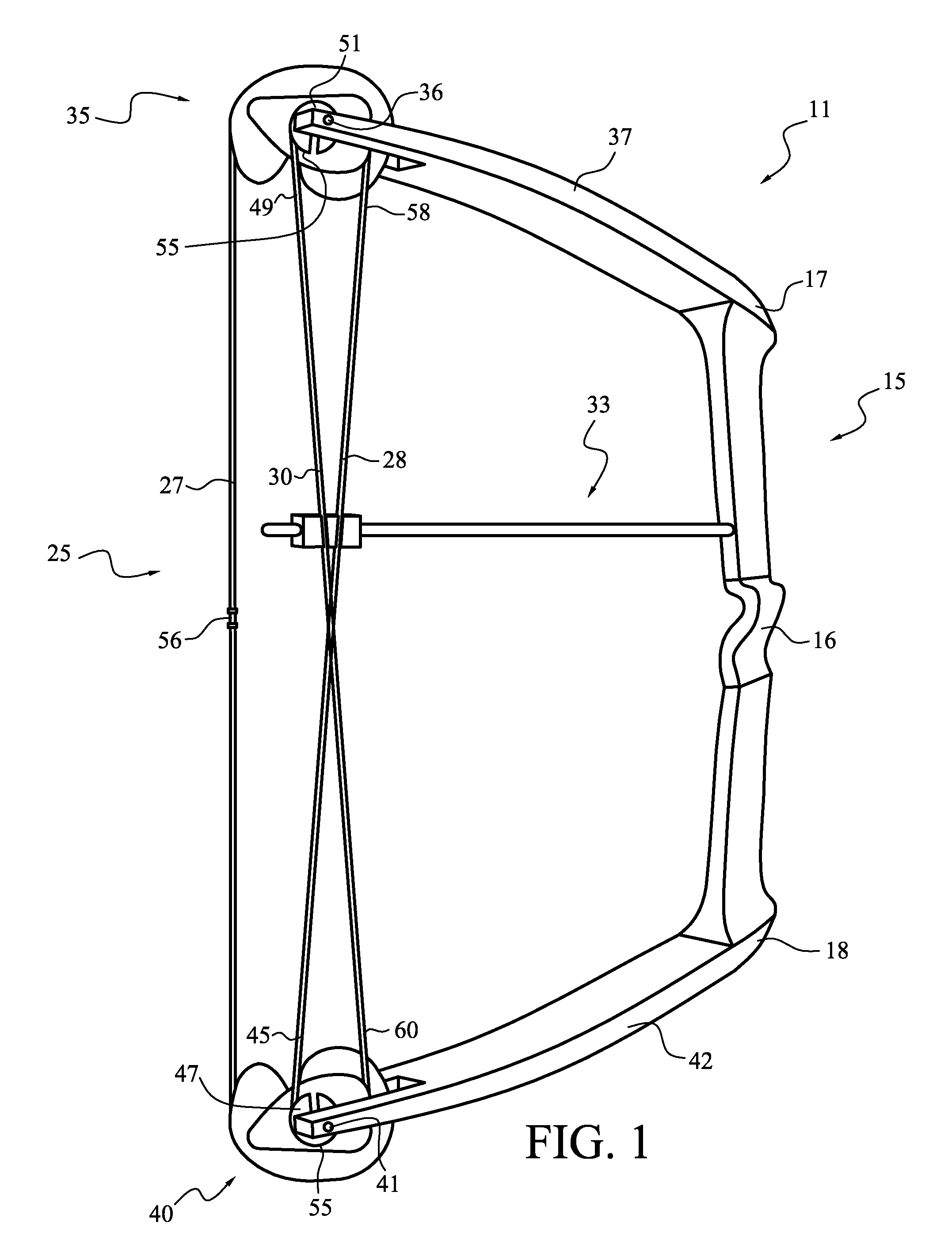 Synchronized compound archery bow