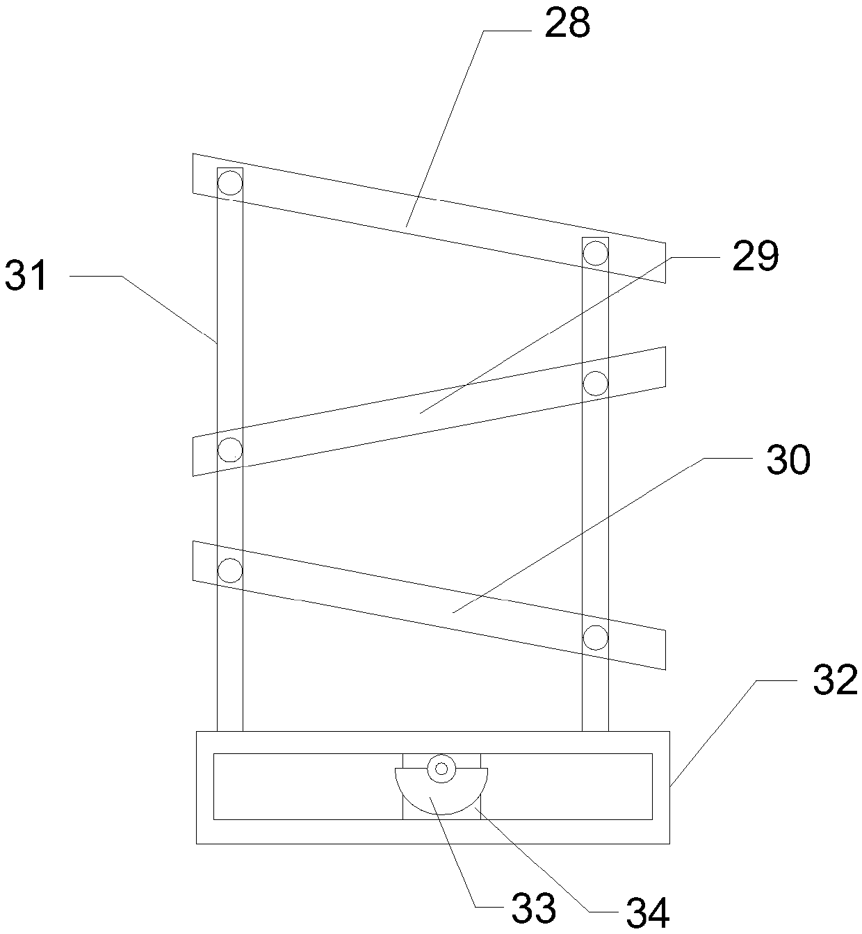 Efficient grain impurity-removing and drying device with pre-heating function