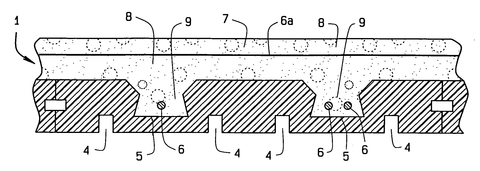 Multiple layer polymer foam and concrete system for forming concrete walls, panels, floors, and decks