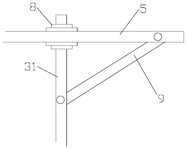 Comprehensive pipe gallery node position road subsidence reducing device