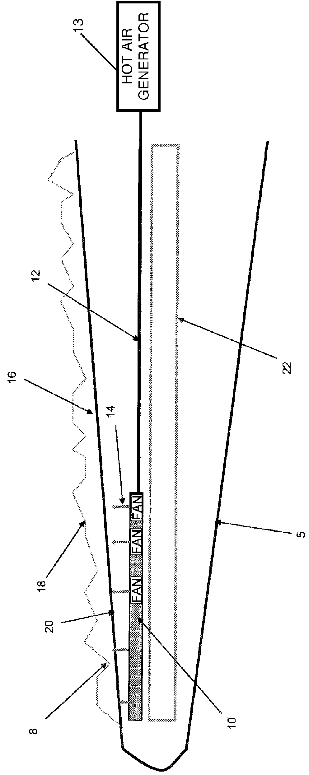 De-icing of a wind turbine blade