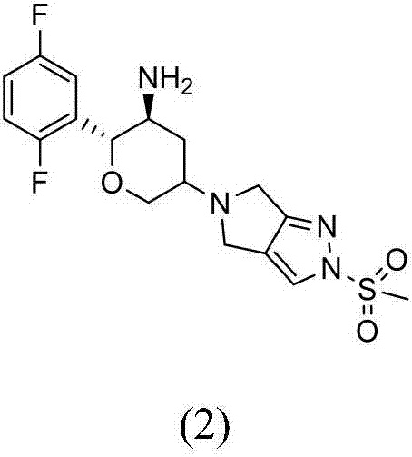 Preparation method for omarigliptin midbody