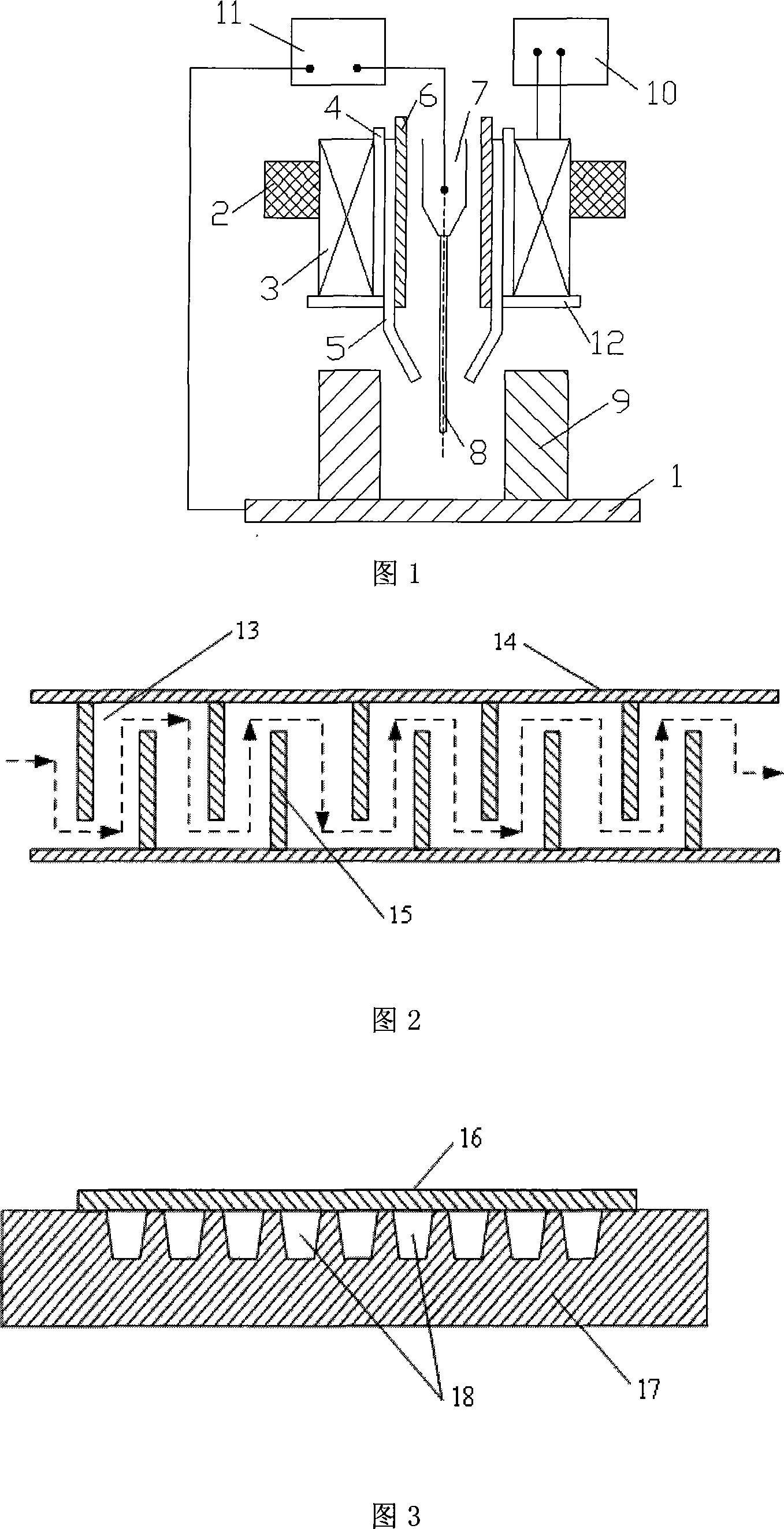 Moderate and high strength large-thickness component electromagnetic controlling narrow gap or ultra-narrow gap pulse efflux molten electrode gas-shield welding method and equipment