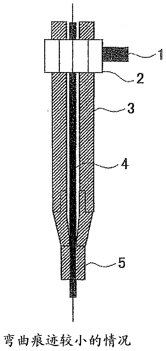 Welding torch for first electrode for multi-electrode submerged arc welding and welding method using same