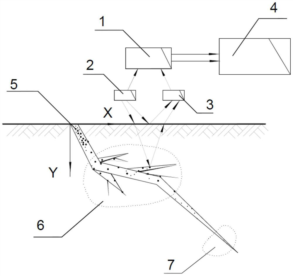 Preparation method of a fracture developer and its application method for rock mass fracture detection