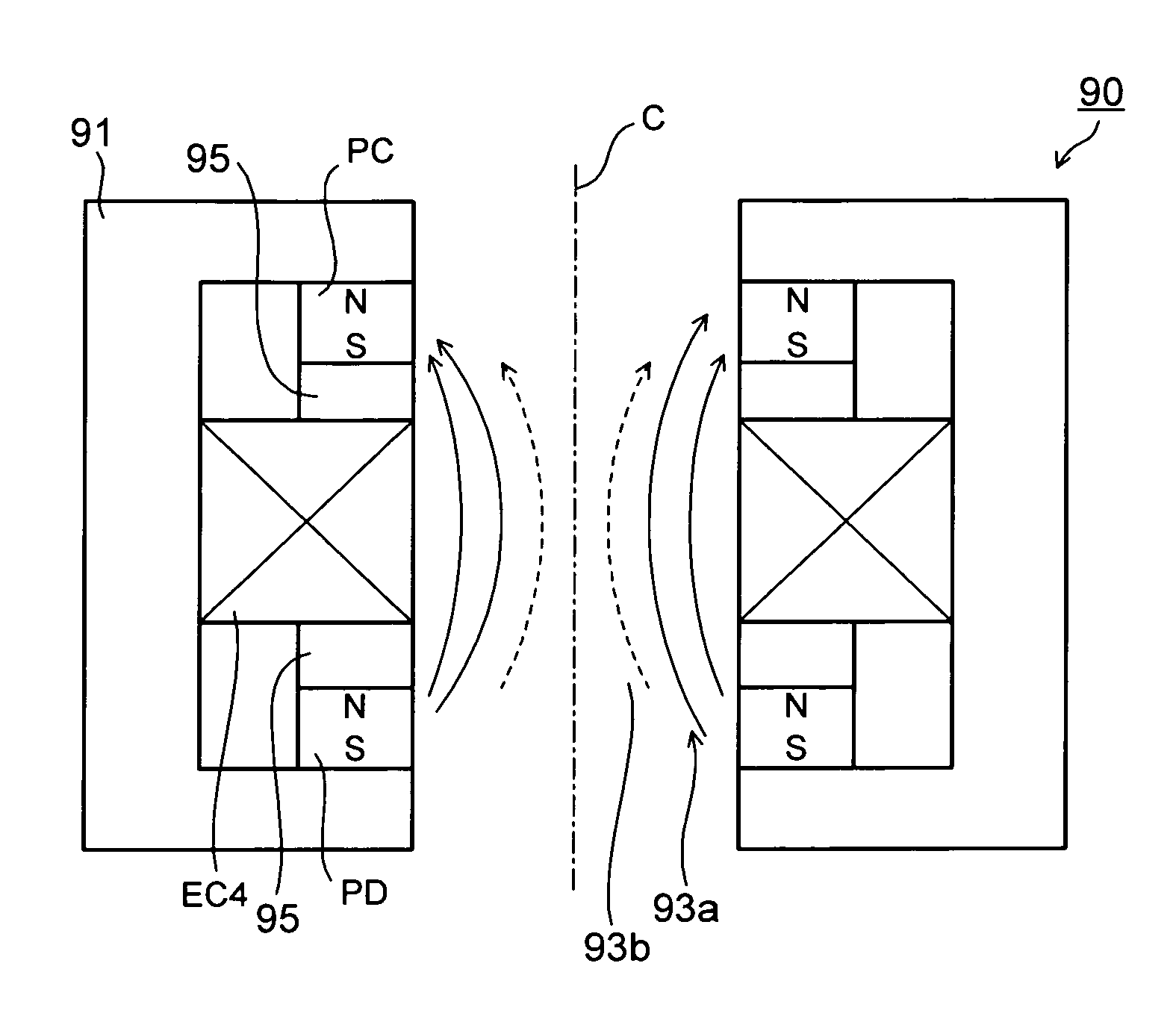 Multi-column electron beam exposure apparatus and magnetic field generation device