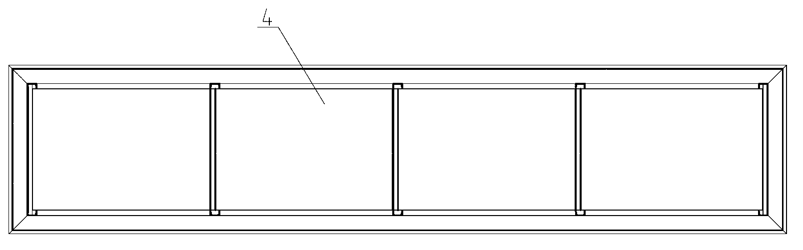 Experimental water tank