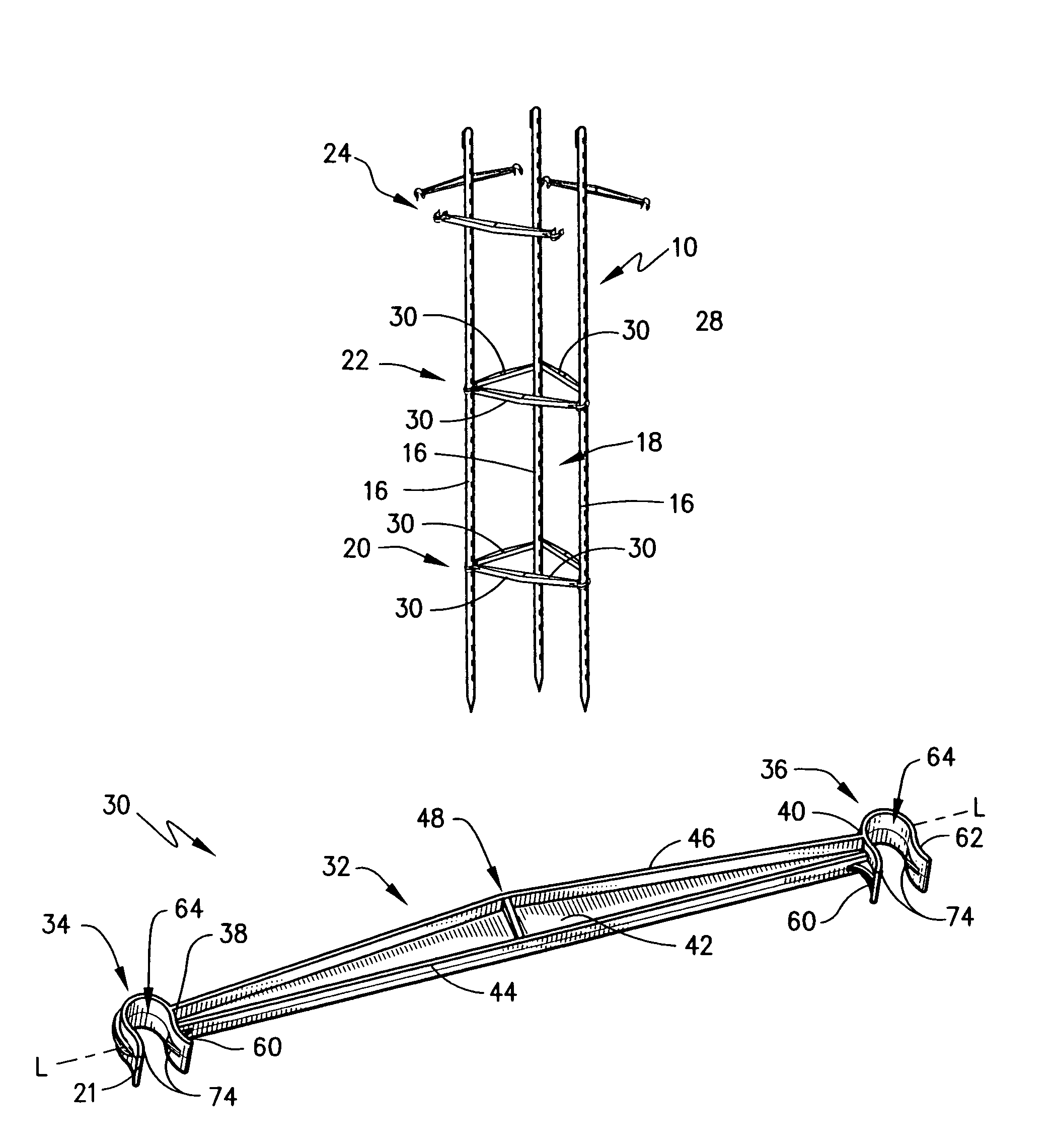 Plant support clip, kit and method therefor