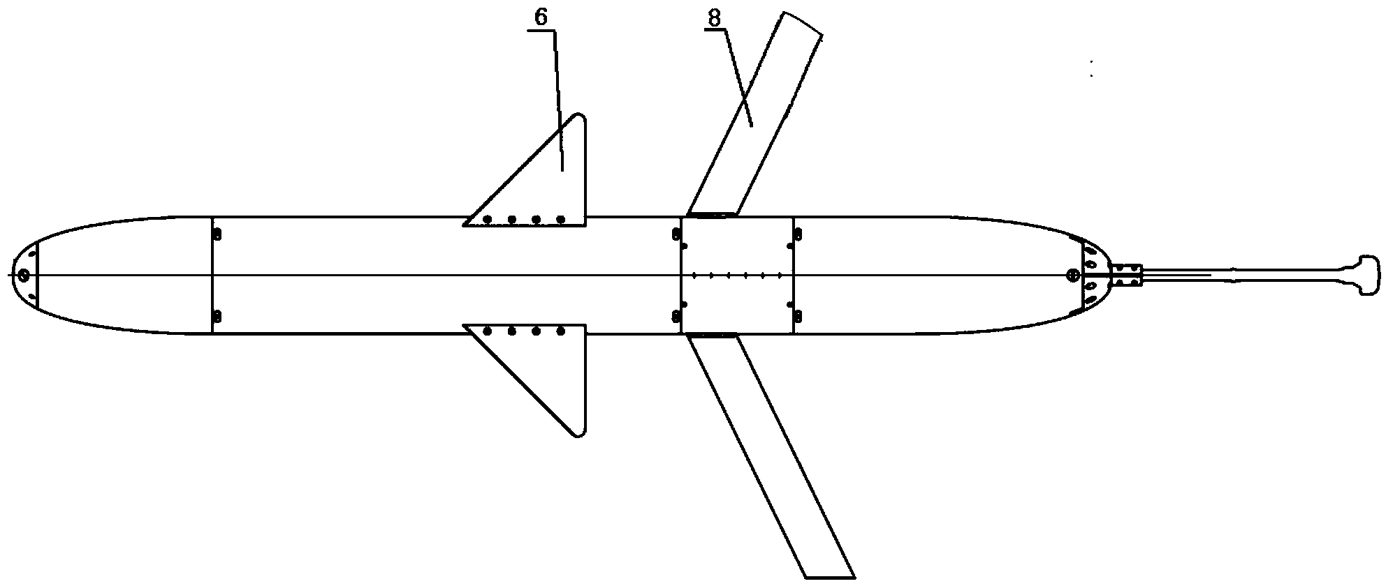 Combination wing anti-stream-pattern underwater glider