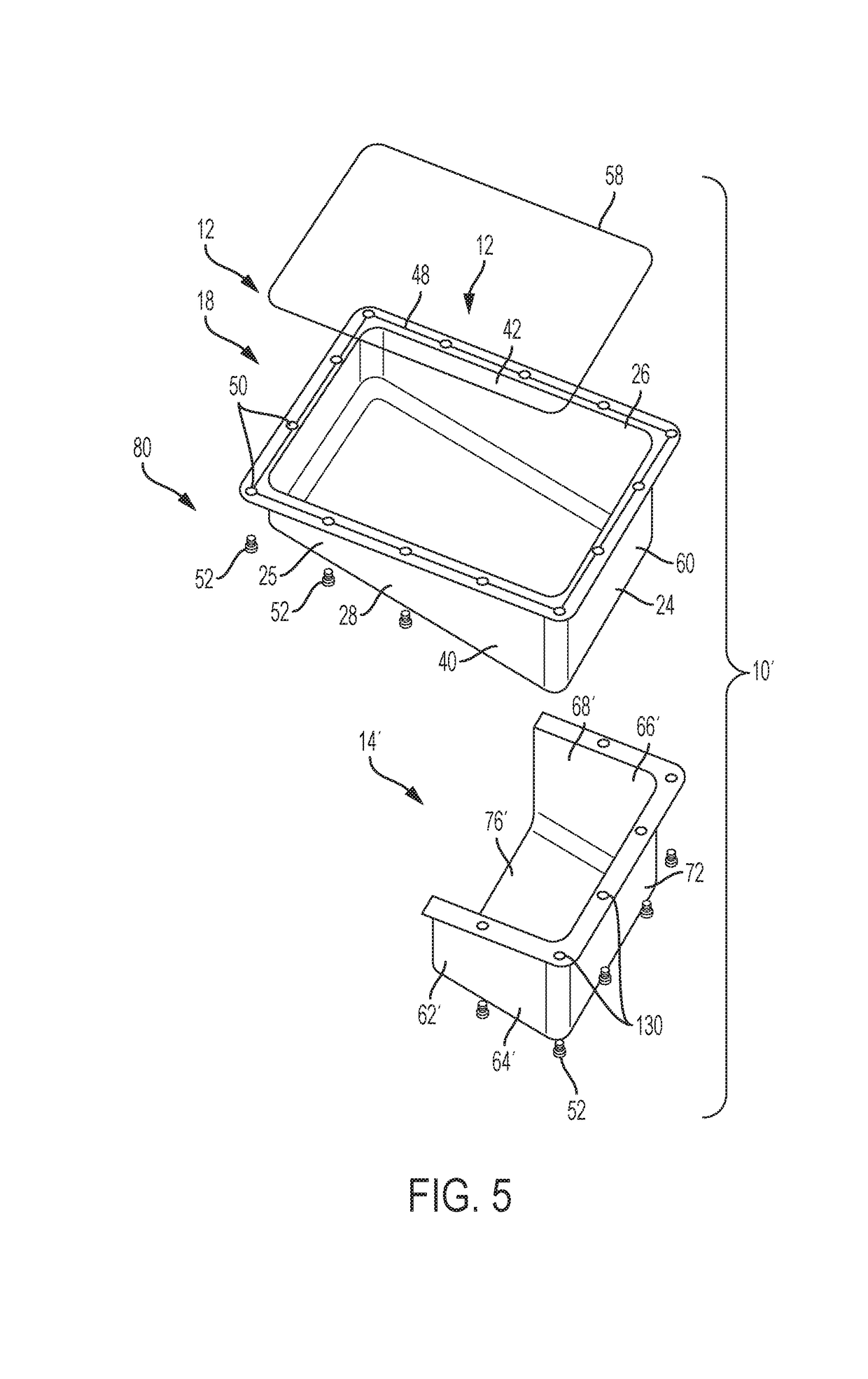 Impact shielded oil pan