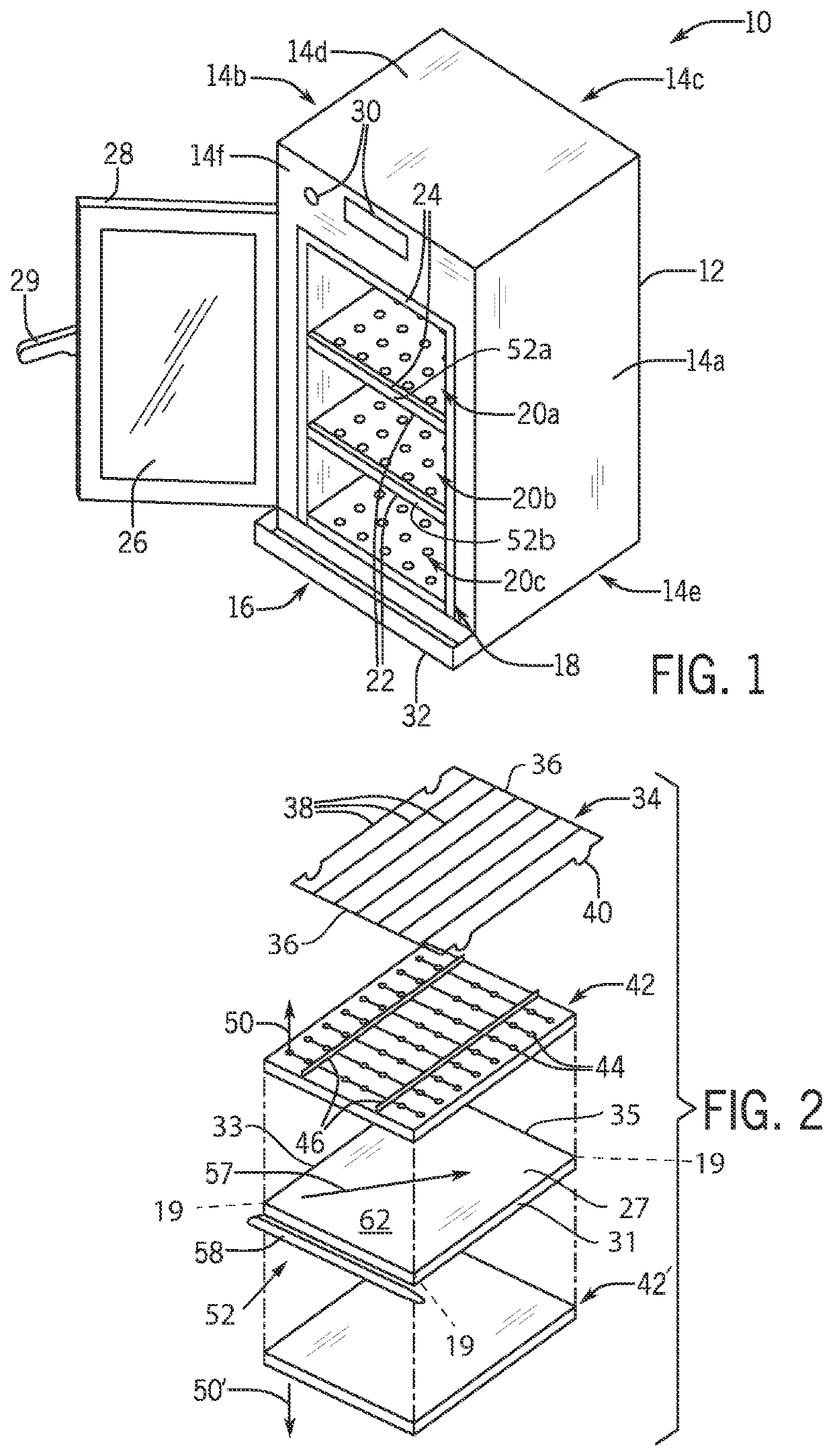 Multizone Oven with Improved Cleaning Distribution