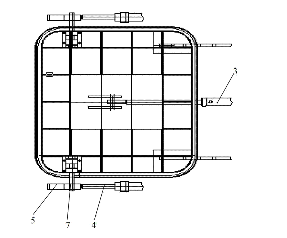 Hydraulic watertight hatch cover device capable of opening and closing automatically