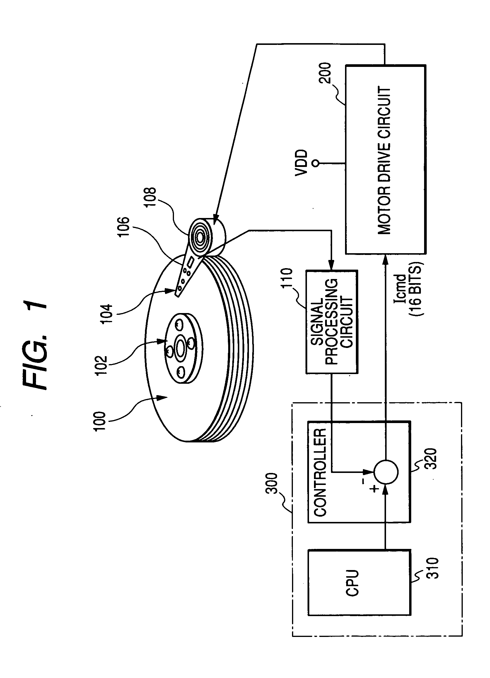 Motor drive semiconductor integrated circuit and magnetic disk storage apparatus