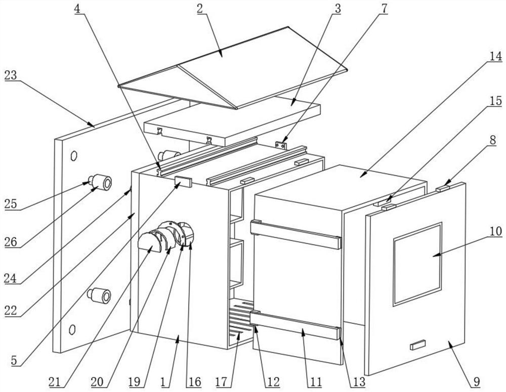 Blade type electric meter box