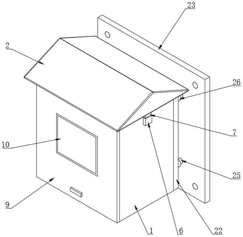 Blade type electric meter box