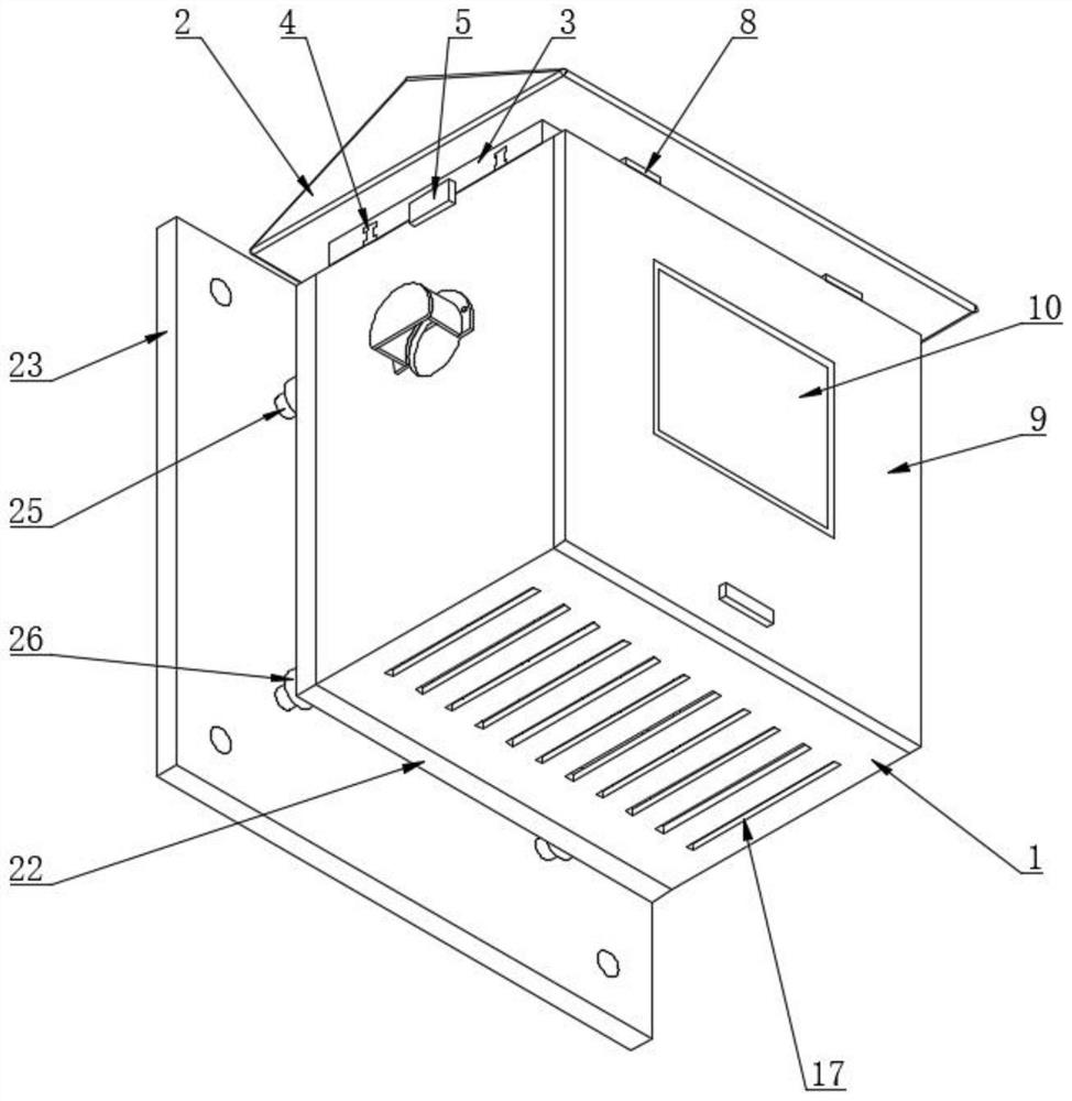 Blade type electric meter box