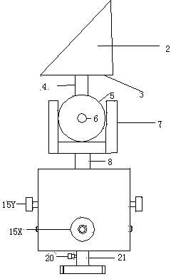 Double-displacement-measurable corner reflector