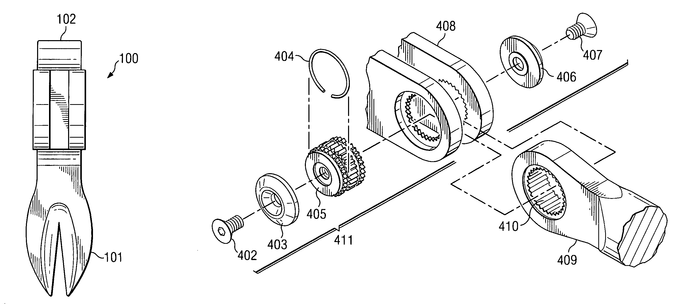 Nail extractor, moulding remover and pry bar tool with indexable head