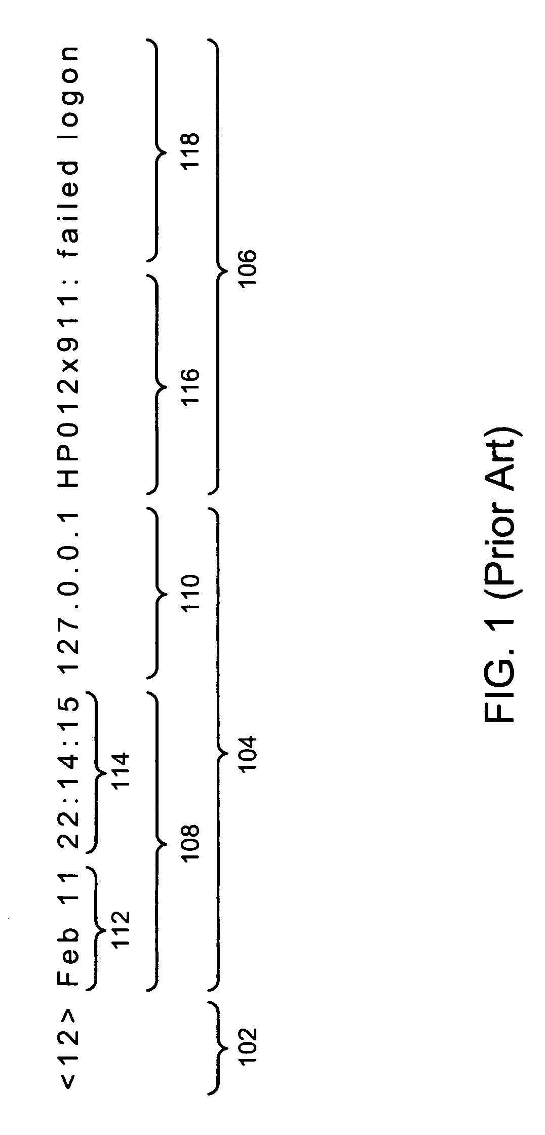 Pattern matching algorithm to determine valid syslog messages