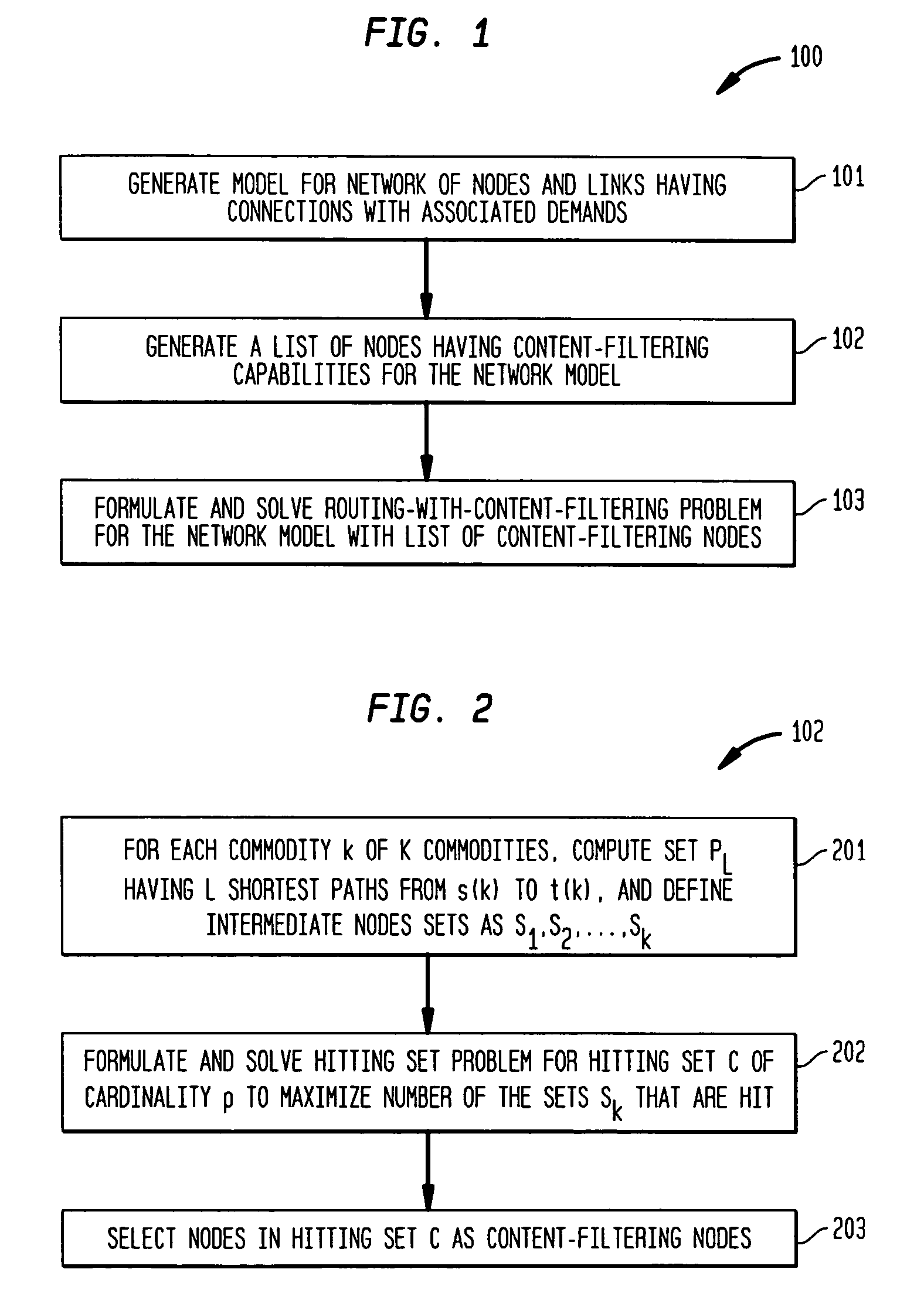 Routing for networks with content filtering