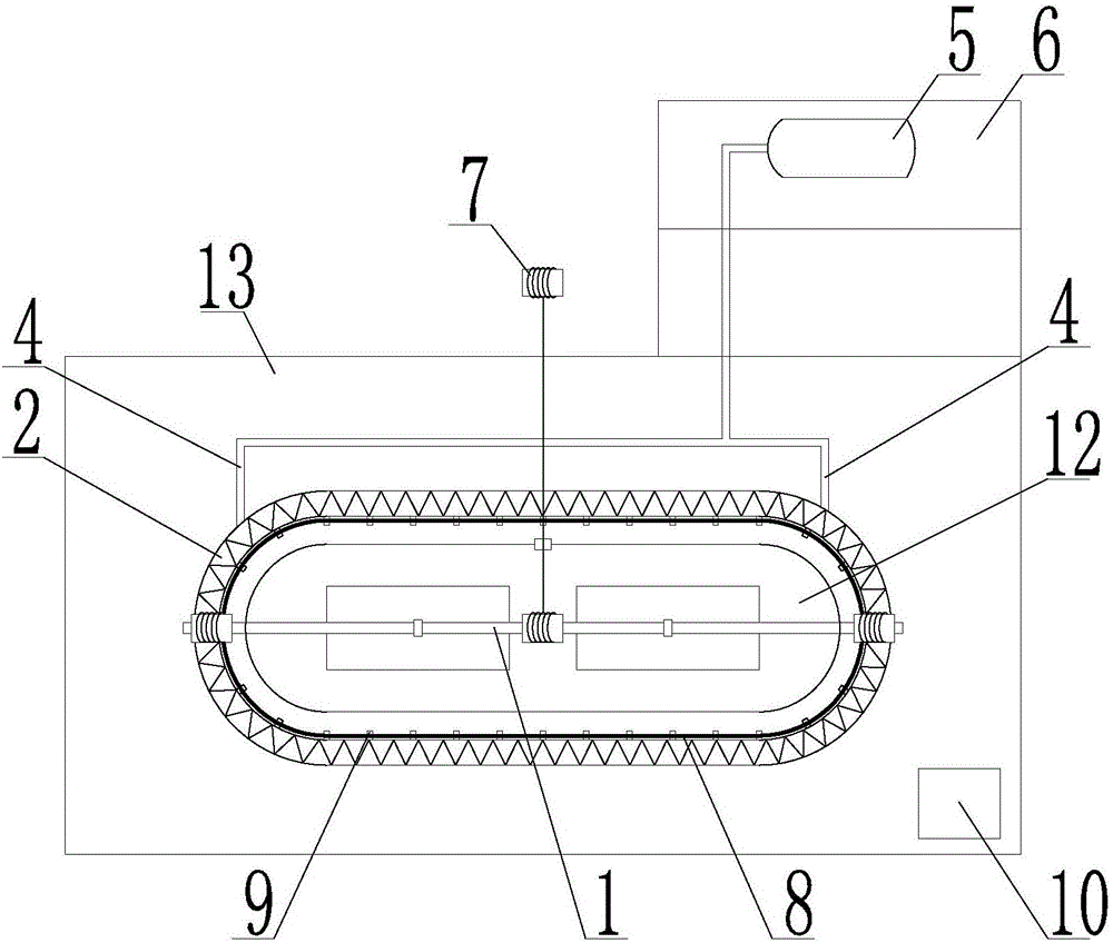 Automatic spraying curing device for concrete bridge pier and use method