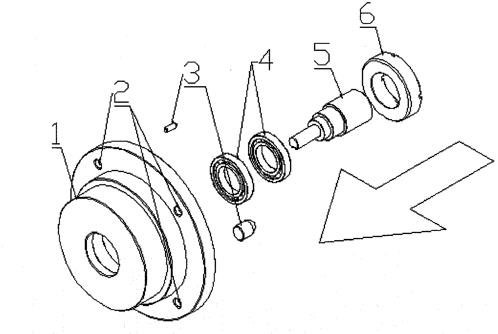 Device for quickly centering and clamping motors during test