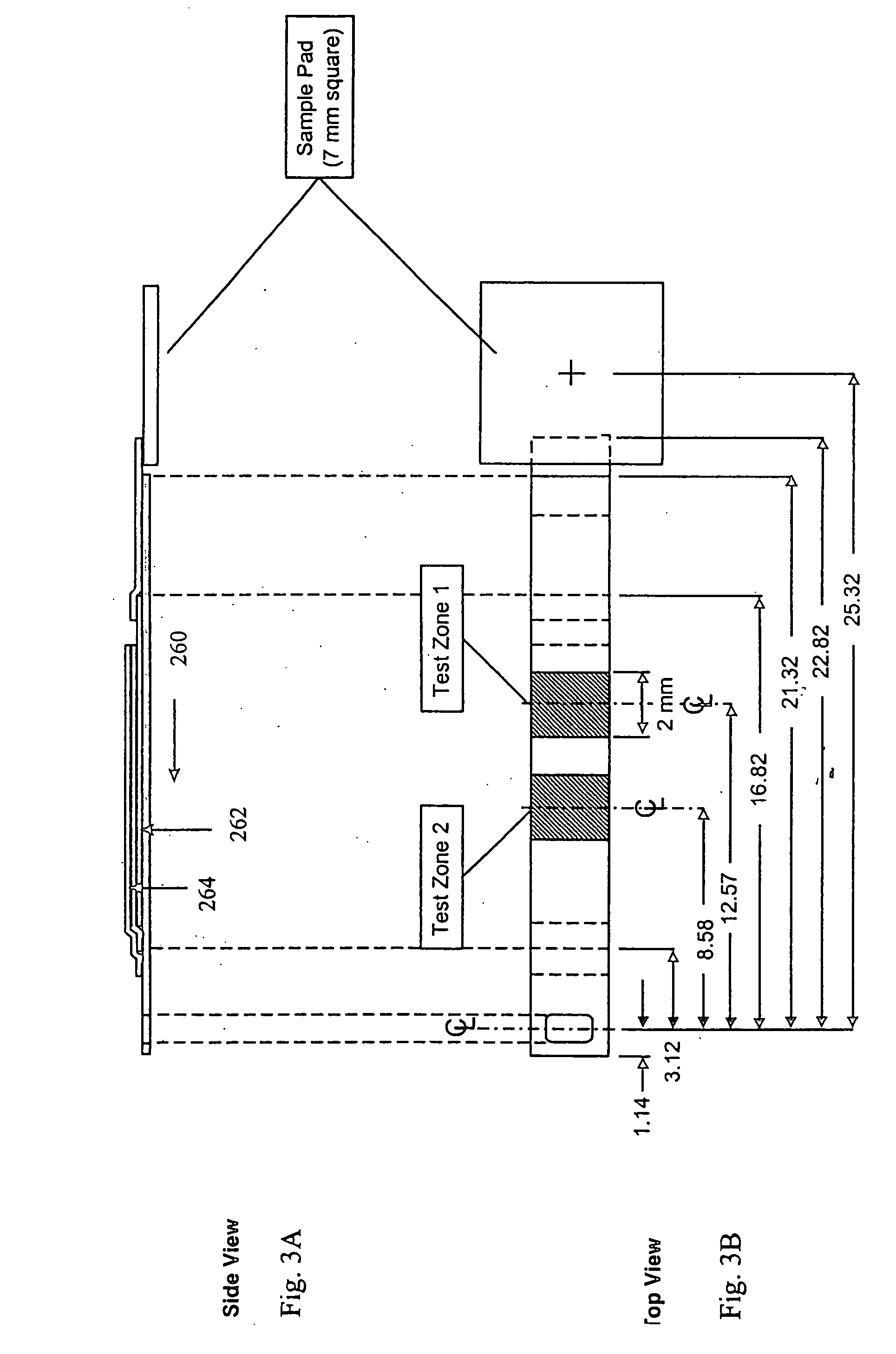 Dry reagent strip configuration, composition and method for multiple analyte determination