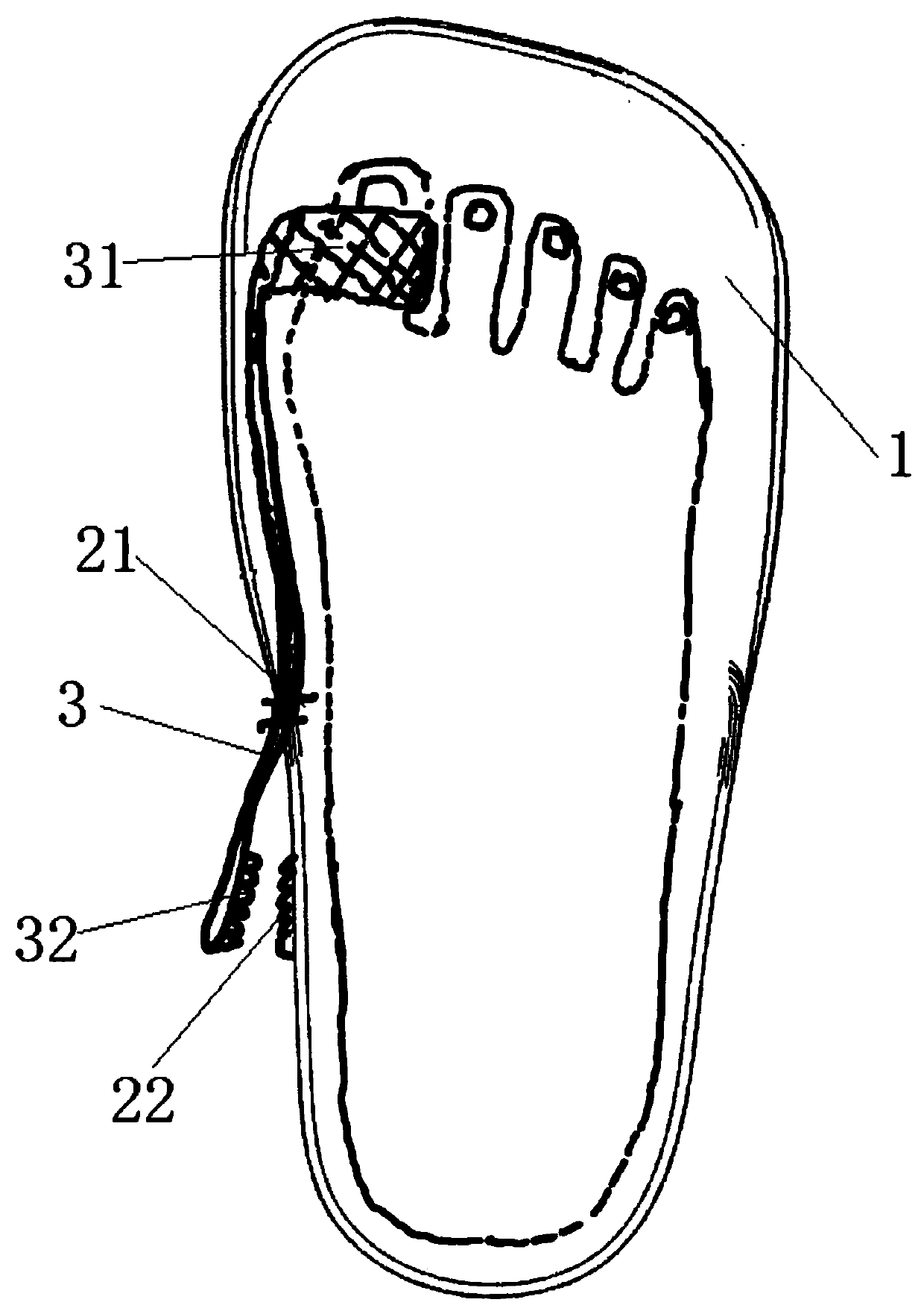 Active correction shoe for preventing hallux valgus