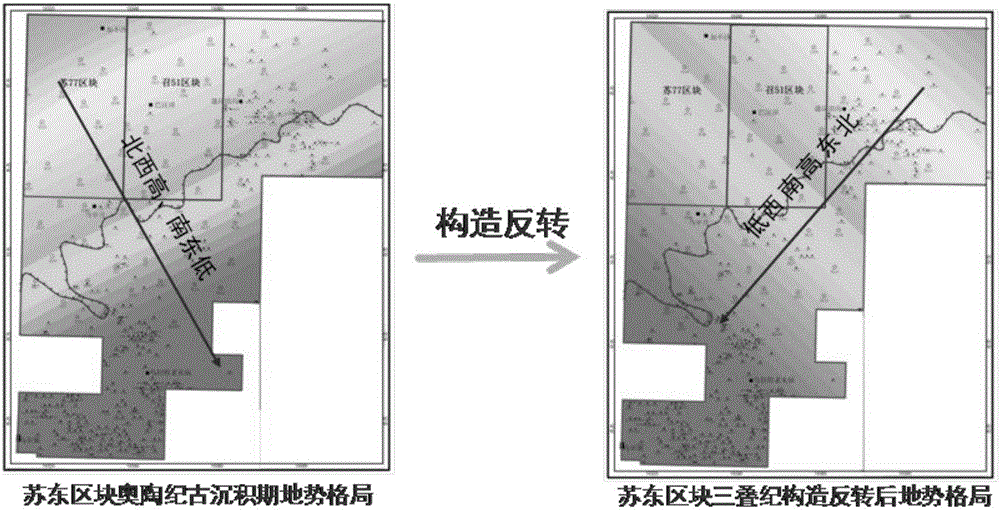 Method and device for calculating depositional stage micro-amplitude palaeohigh