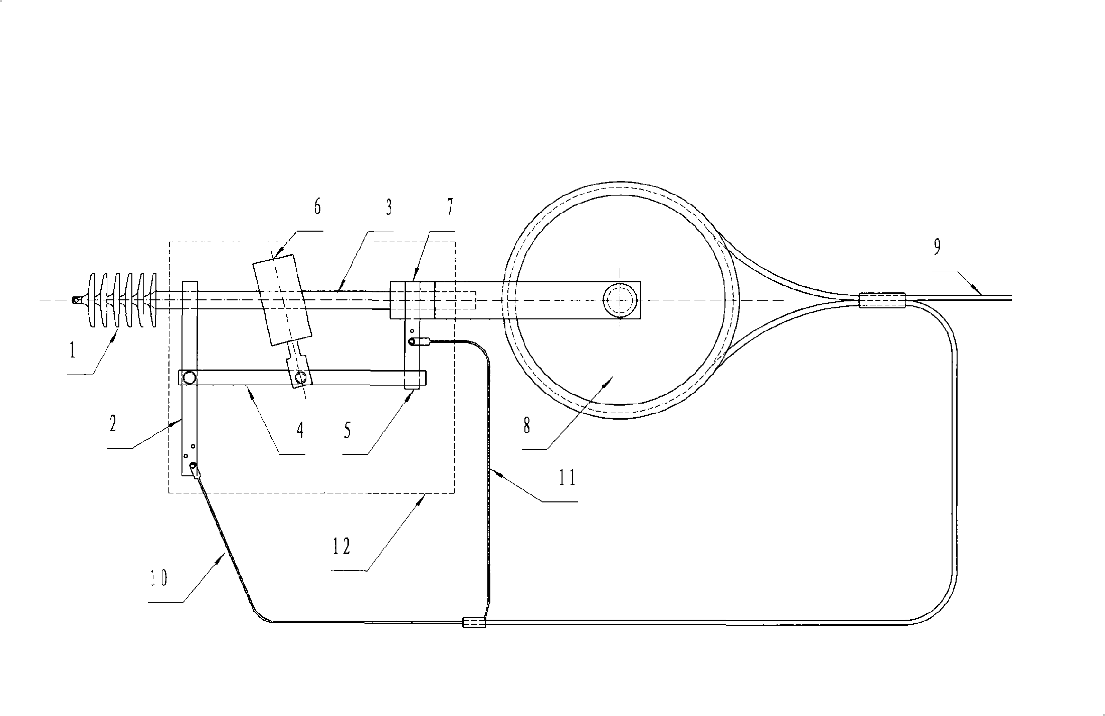 Method for deicing aerial power line with load