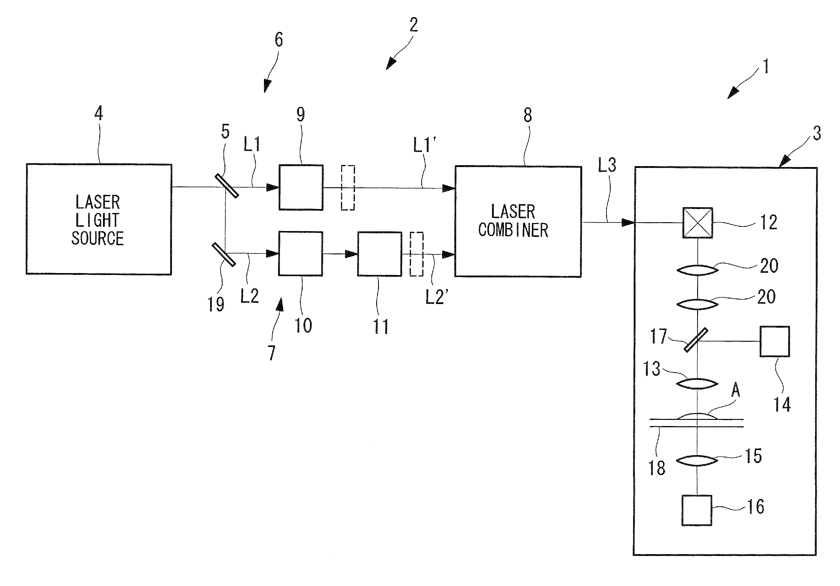 Laser microscope apparatus