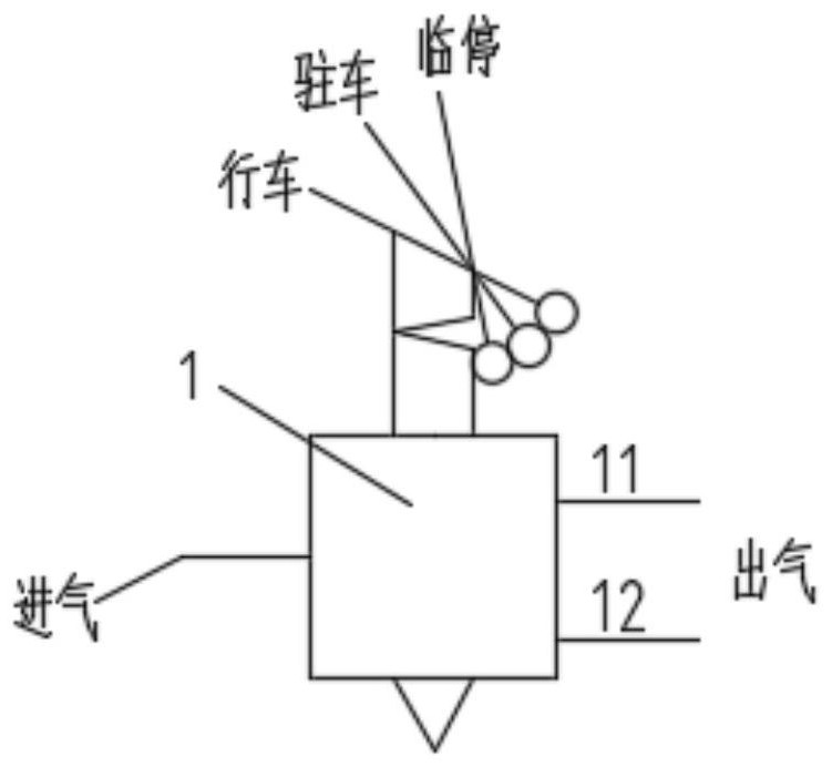 Two-stage hill-holding system and vehicle