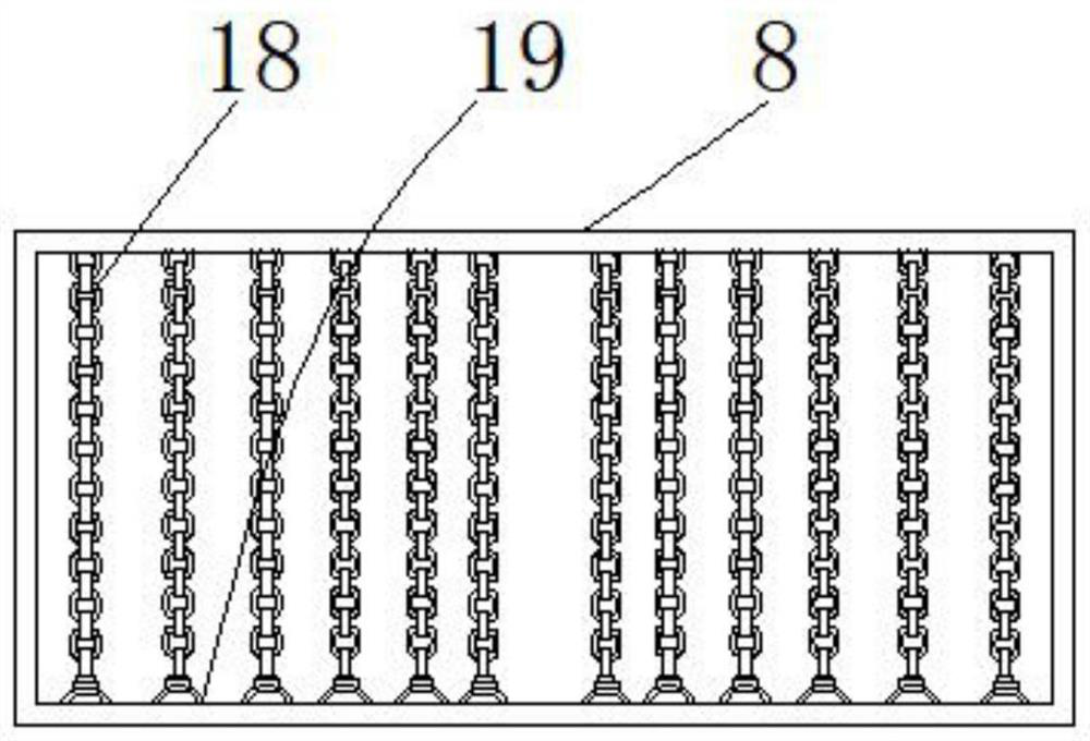 Automatic shearing device suitable for elevator balance compensation chain