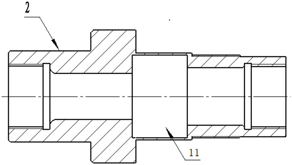 Hydraulic tensioning clamping mandrel for thin-wall shaft sleeve