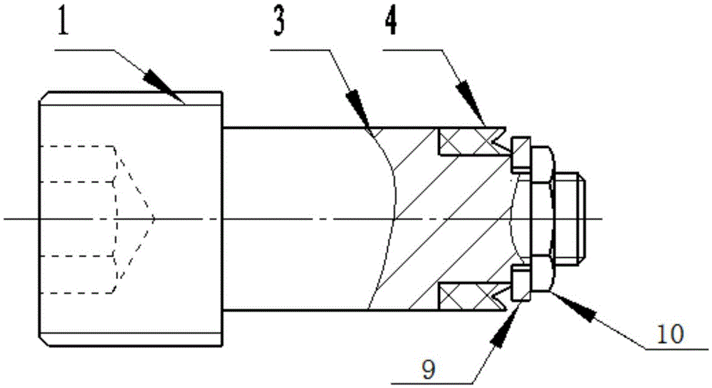 Hydraulic tensioning clamping mandrel for thin-wall shaft sleeve