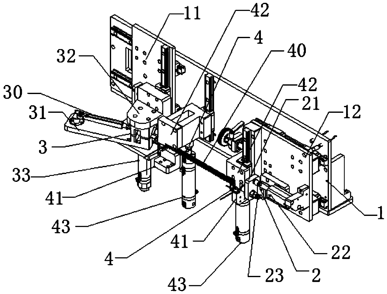 Clutch master cylinder oil pipe pressing and connecting as well as sealing and pull-off test integrated equipment