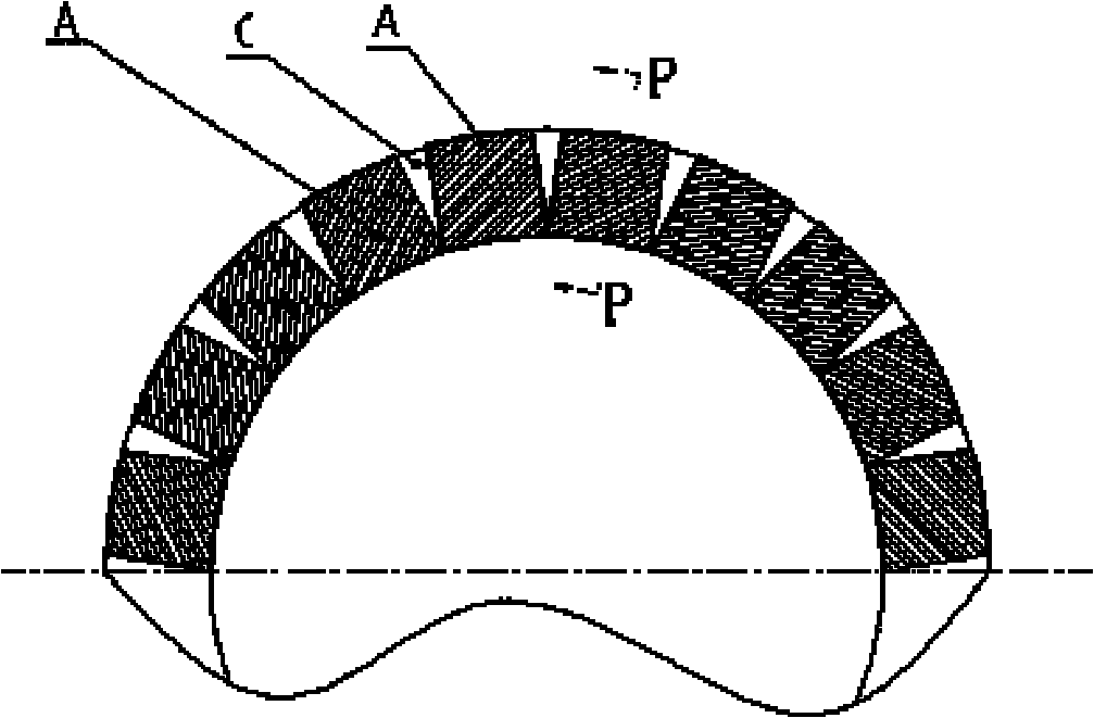 Magnetic system structure for cylindrical permanent magnetic separator