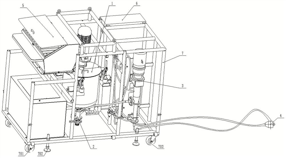 A fully automatic slurry spraying equipment