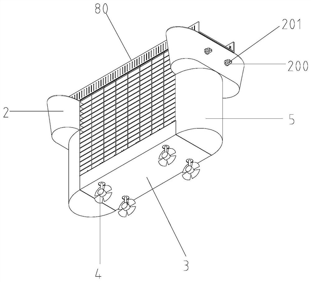 Dynamic positioning floating type wave absorbing embankment structure