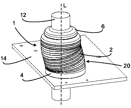 Sealing device with compensation facility for multiple directions of movement