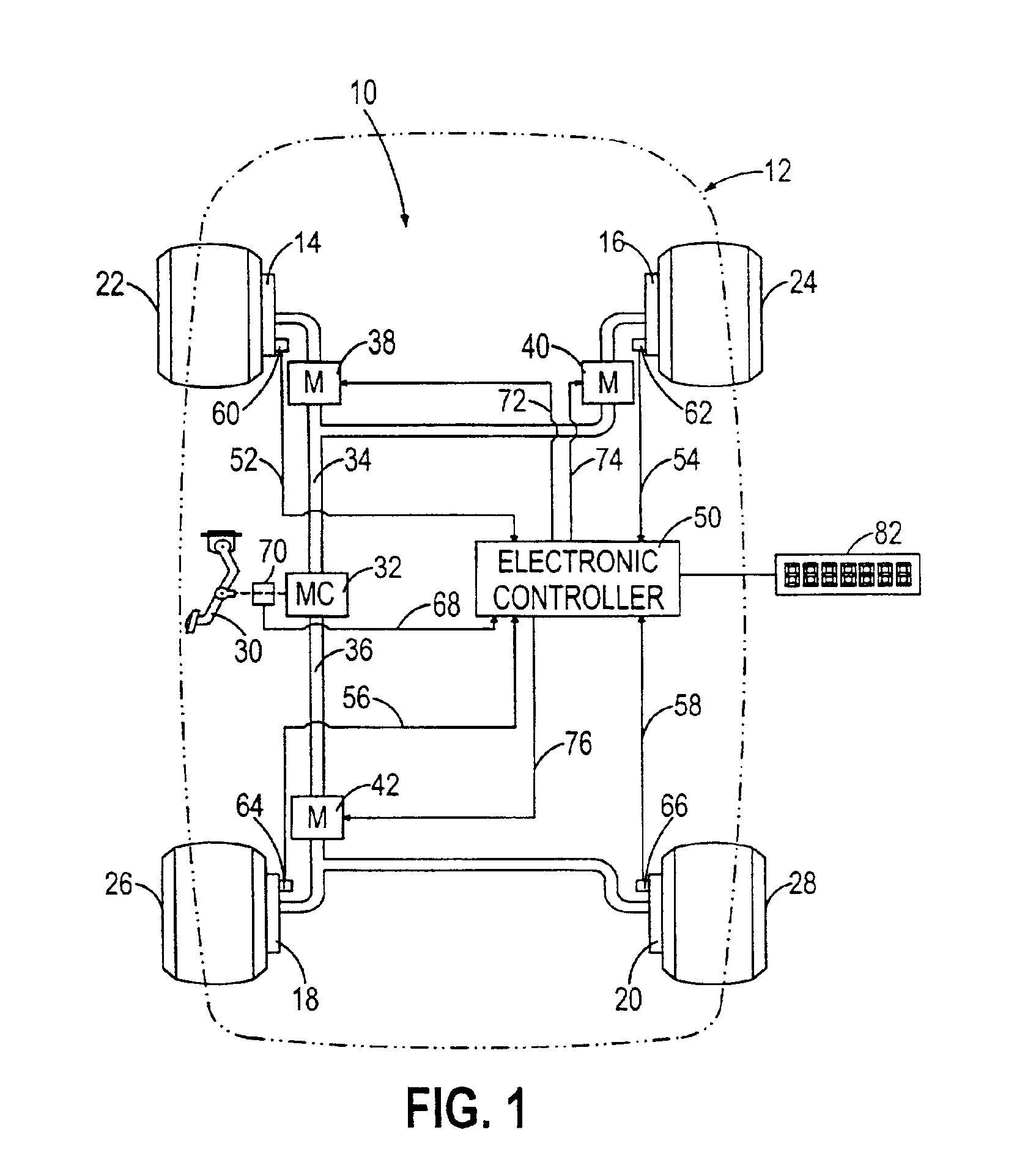 Adaptive compensation method for an anti-lock brake control