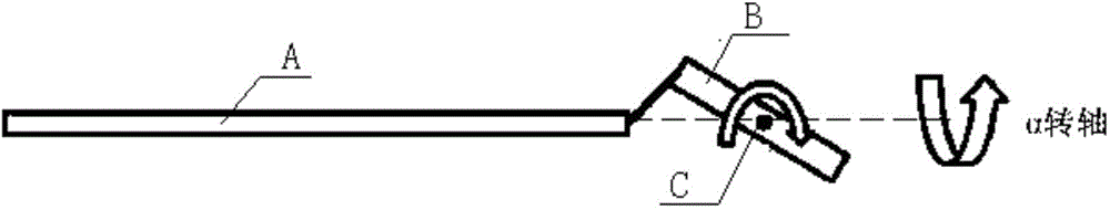 In-situ environment double-inclined sample rod of transmission electron microscope