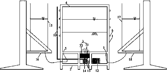 Seabed shield tunnel excavation testing device under seepage condition and method