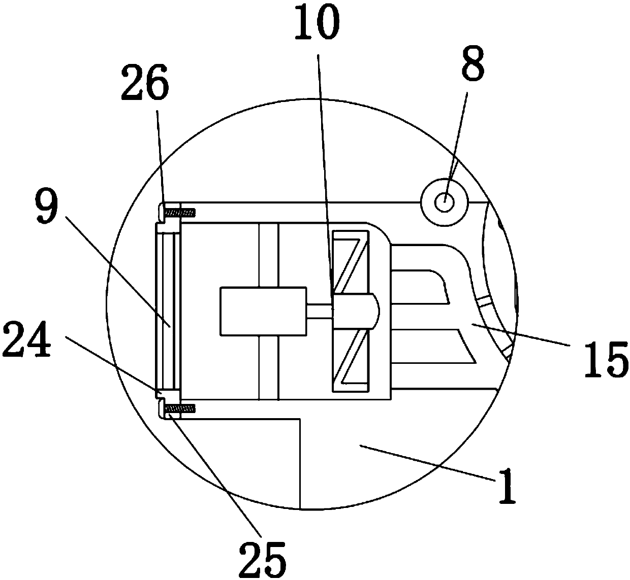 A permanent magnet motor for a fixed device