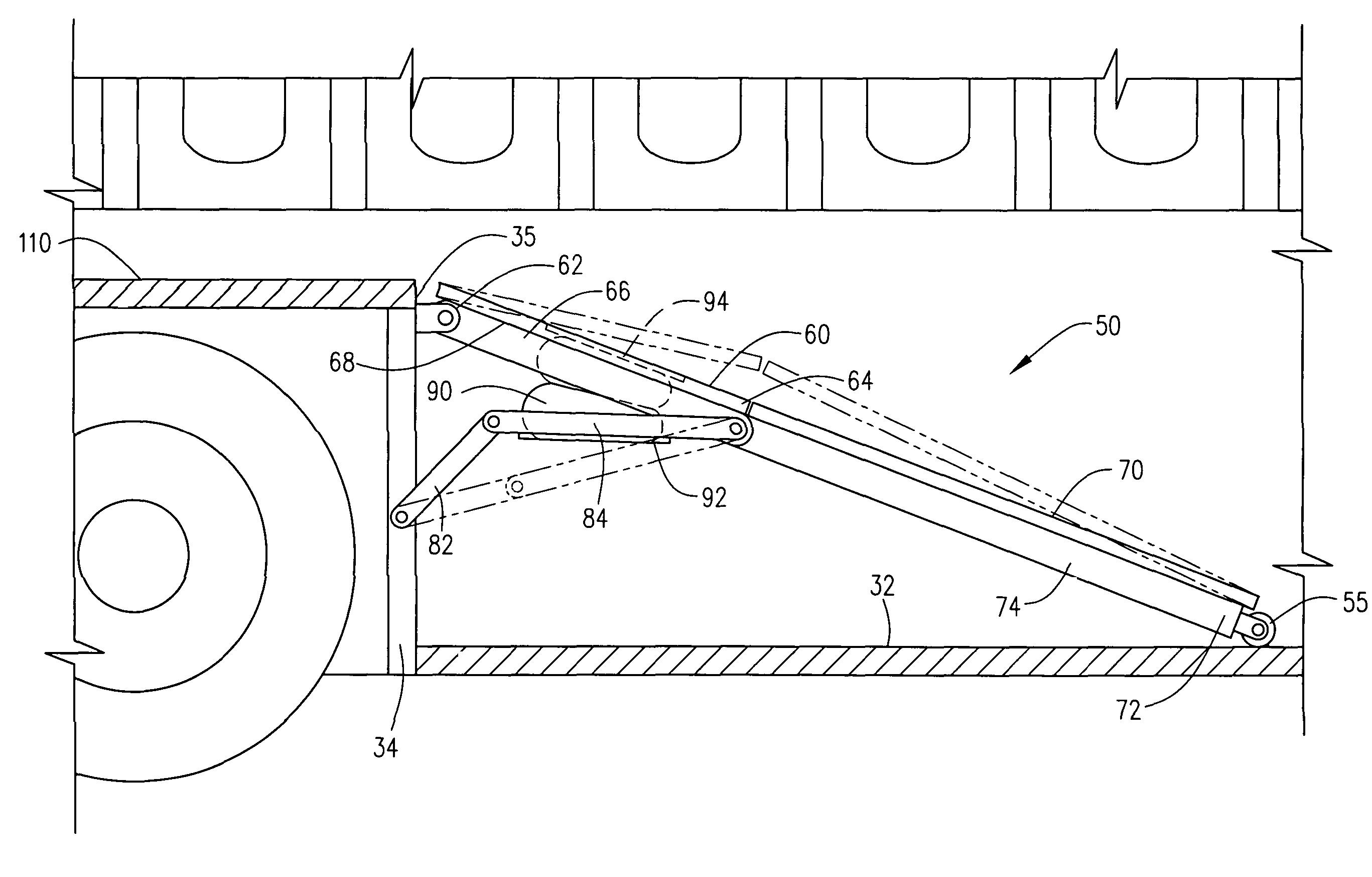 Dual loading stock trailer