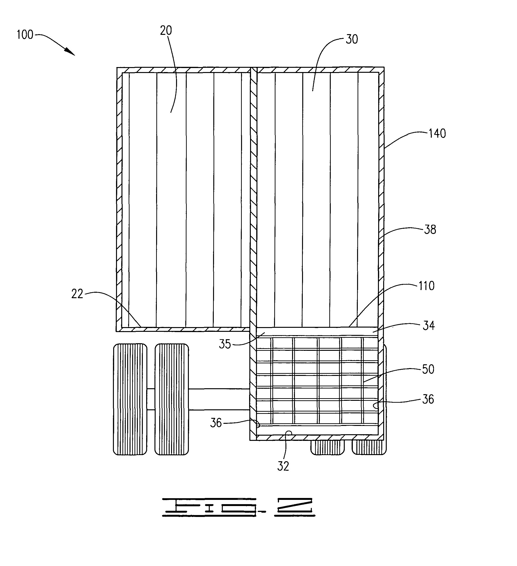 Dual loading stock trailer