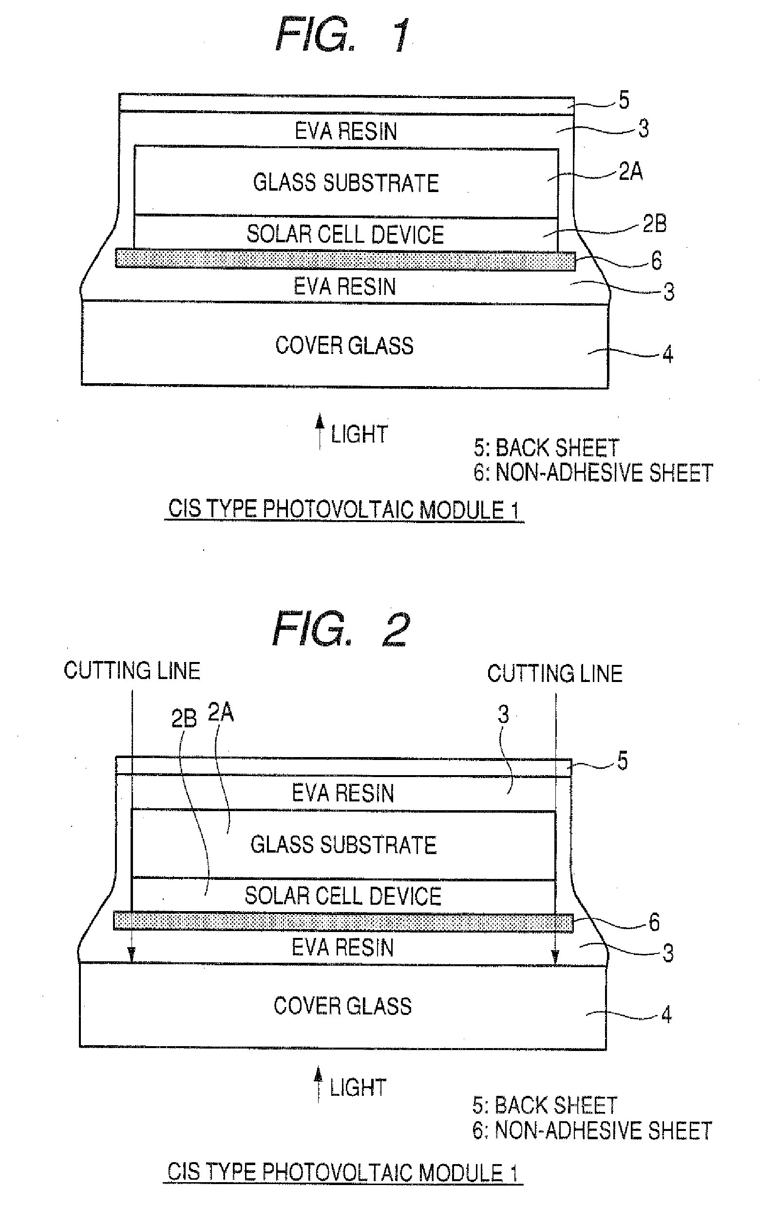 Cis Type Thin-Film Photovoltaic Module, Process for Producing the Photovoltaic Module, and Method of Separating the Module