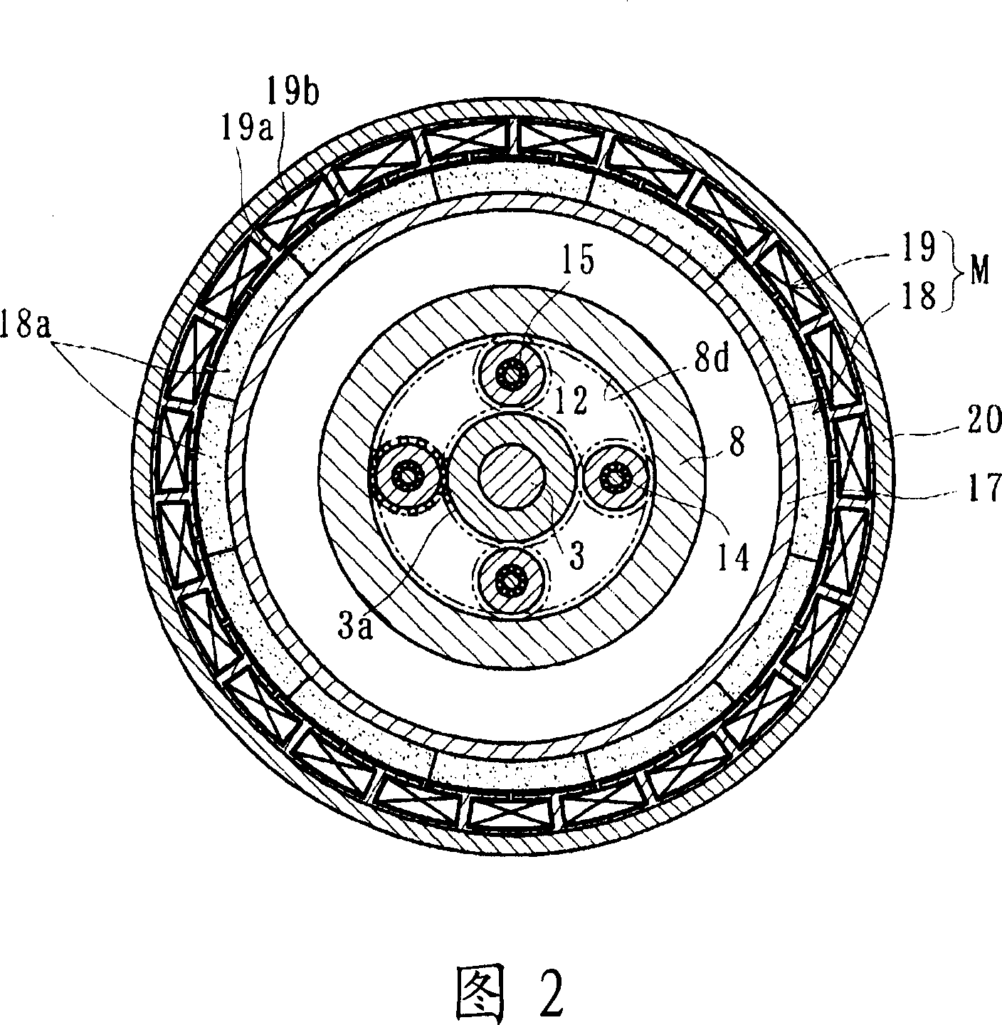 Motor-driven wheel drive device